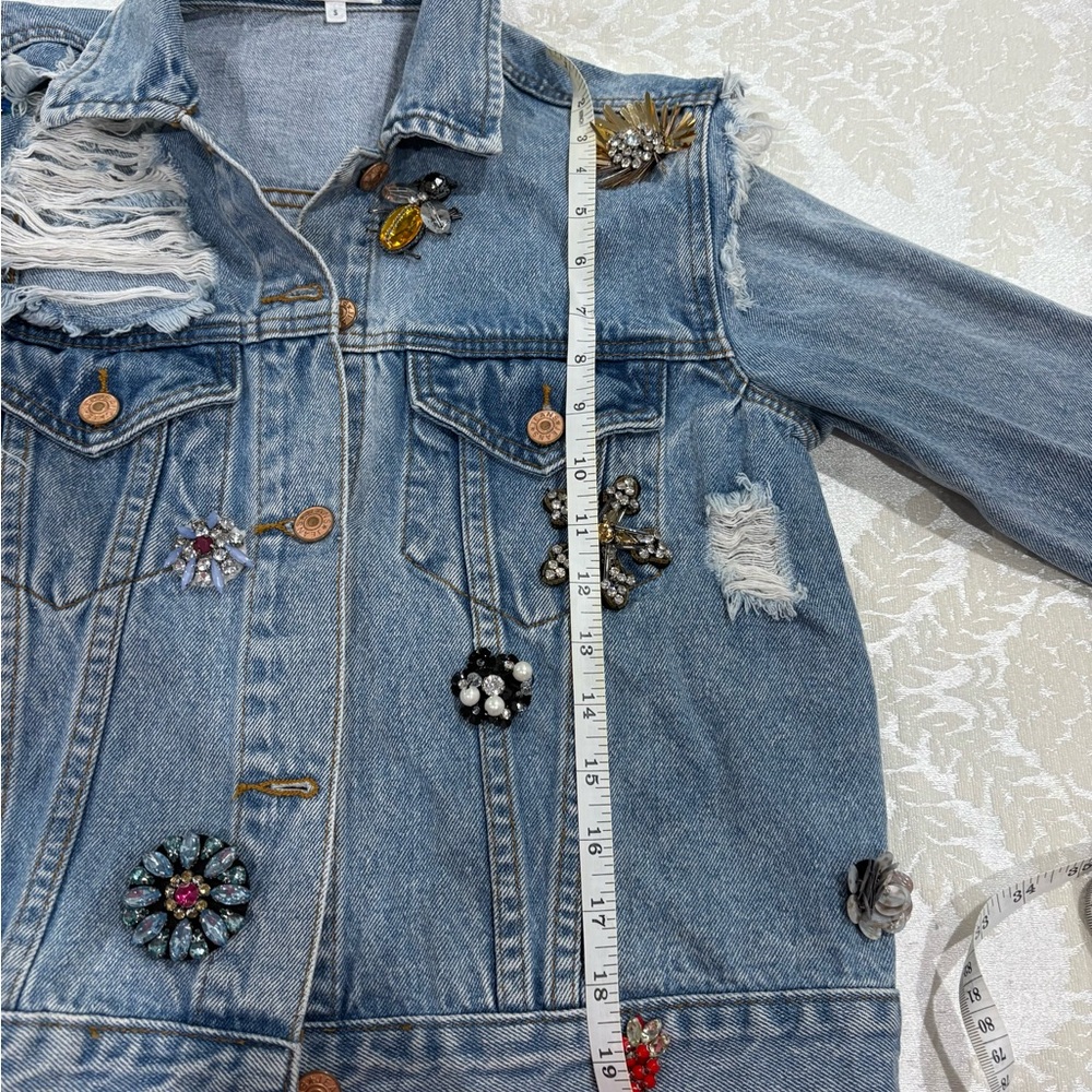 Embellished Denim Jacket from Sunset + Spring - Picture 3 of 12